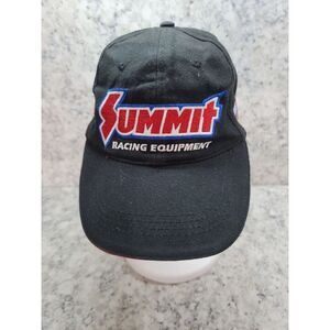 Summit Racing Equipment Adjustable VTG‎ Baseball Cap Black Embroidered American
